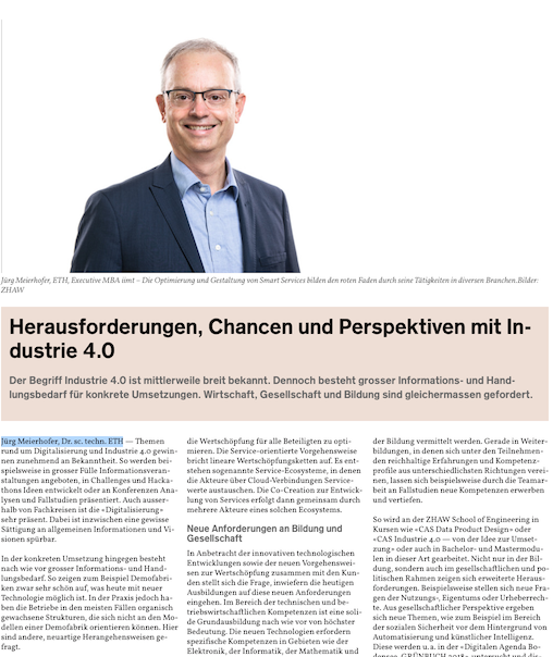 Herausforderungen, Chancen und Perspektiven mit Industrie 4.0